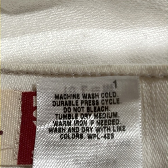 Levi's CREAM Nouveau Boot Cut  515 Jeans, LOW RISE, SLIM FIT, WOMEN SIZE 10 L=M - Picture 10 of 12